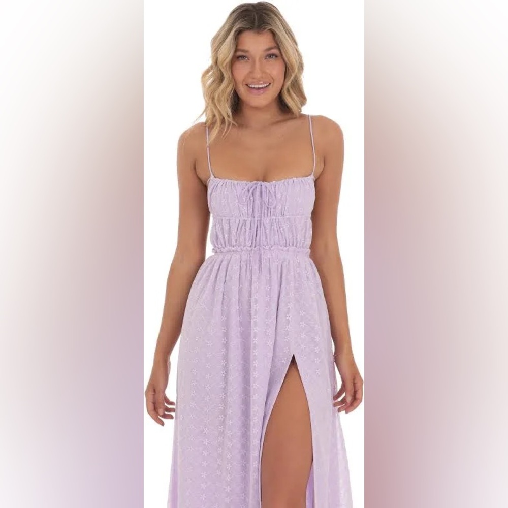 Lucy in the Sky Long Floral Lilac Dress